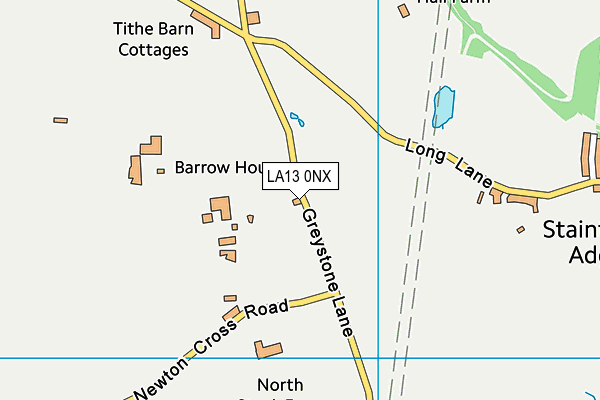 LA13 0NX map - OS VectorMap District (Ordnance Survey) LA13 0NX map - OS VectorMap District (Ordnance Survey)
