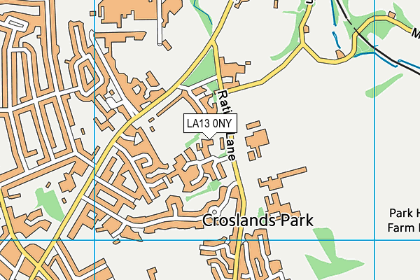 LA13 0NY map - OS VectorMap District (Ordnance Survey) LA13 0NY map - OS VectorMap District (Ordnance Survey)