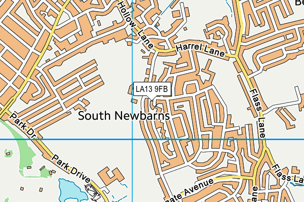 LA13 9FB map - OS VectorMap District (Ordnance Survey) LA13 9FB map - OS VectorMap District (Ordnance Survey)