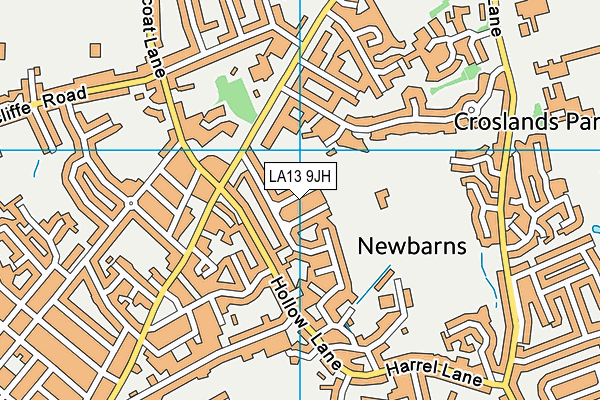 LA13 9JH map - OS VectorMap District (Ordnance Survey) LA13 9JH map - OS VectorMap District (Ordnance Survey)