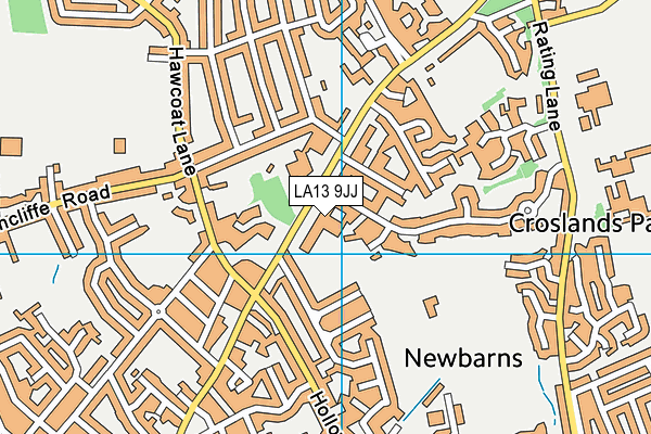 LA13 9JJ map - OS VectorMap District (Ordnance Survey) LA13 9JJ map - OS VectorMap District (Ordnance Survey)