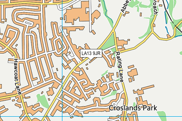 LA13 9JR map - OS VectorMap District (Ordnance Survey) LA13 9JR map - OS VectorMap District (Ordnance Survey)