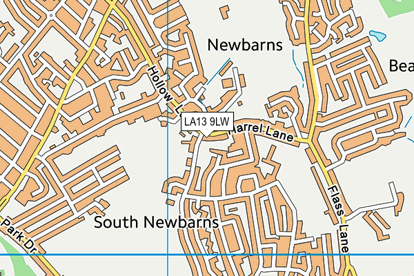 LA13 9LW map - OS VectorMap District (Ordnance Survey) LA13 9LW map - OS VectorMap District (Ordnance Survey)
