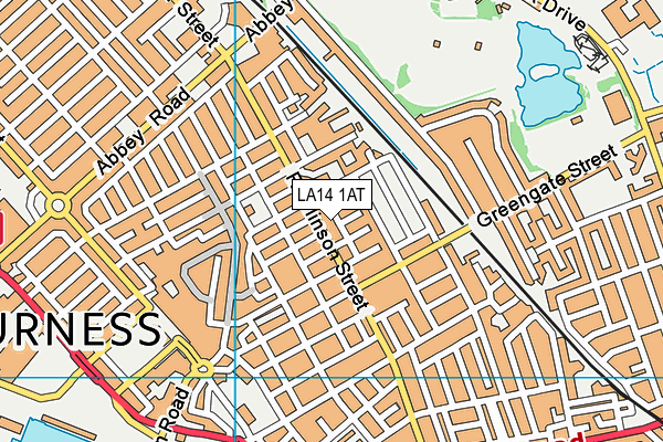 LA14 1AT map - OS VectorMap District (Ordnance Survey) LA14 1AT map - OS VectorMap District (Ordnance Survey)