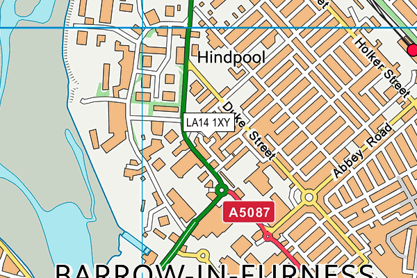LA14 1XY map - OS VectorMap District (Ordnance Survey) LA14 1XY map - OS VectorMap District (Ordnance Survey)