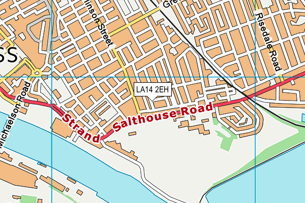 LA14 2EH map - OS VectorMap District (Ordnance Survey) LA14 2EH map - OS VectorMap District (Ordnance Survey)