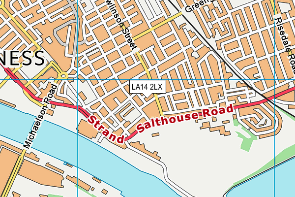 LA14 2LX map - OS VectorMap District (Ordnance Survey) LA14 2LX map - OS VectorMap District (Ordnance Survey)