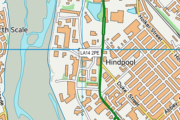 LA14 2PE map - OS VectorMap District (Ordnance Survey) LA14 2PE map - OS VectorMap District (Ordnance Survey)
