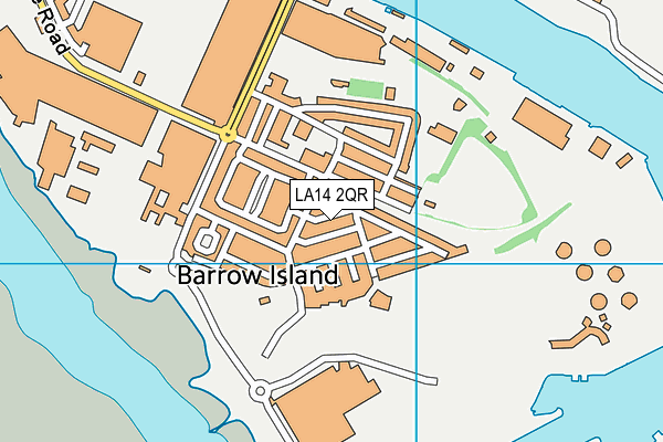LA14 2QR map - OS VectorMap District (Ordnance Survey) LA14 2QR map - OS VectorMap District (Ordnance Survey)