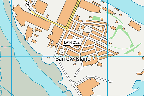 LA14 2QZ map - OS VectorMap District (Ordnance Survey) LA14 2QZ map - OS VectorMap District (Ordnance Survey)
