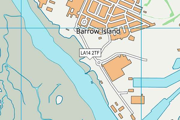 LA14 2TF map - OS VectorMap District (Ordnance Survey) LA14 2TF map - OS VectorMap District (Ordnance Survey)