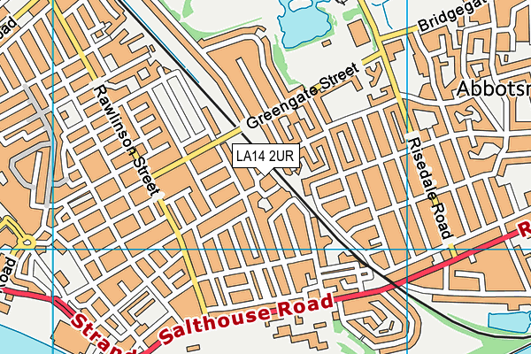 LA14 2UR map - OS VectorMap District (Ordnance Survey) LA14 2UR map - OS VectorMap District (Ordnance Survey)