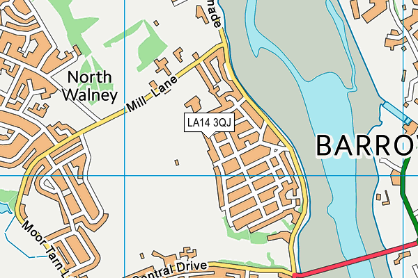 LA14 3QJ map - OS VectorMap District (Ordnance Survey) LA14 3QJ map - OS VectorMap District (Ordnance Survey)