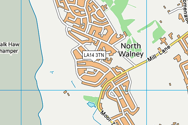 LA14 3TN map - OS VectorMap District (Ordnance Survey) LA14 3TN map - OS VectorMap District (Ordnance Survey)
