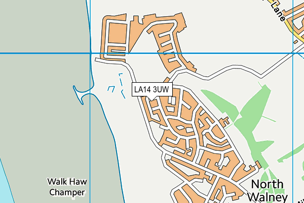 LA14 3UW map - OS VectorMap District (Ordnance Survey) LA14 3UW map - OS VectorMap District (Ordnance Survey)
