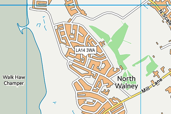 LA14 3WA map - OS VectorMap District (Ordnance Survey) LA14 3WA map - OS VectorMap District (Ordnance Survey)