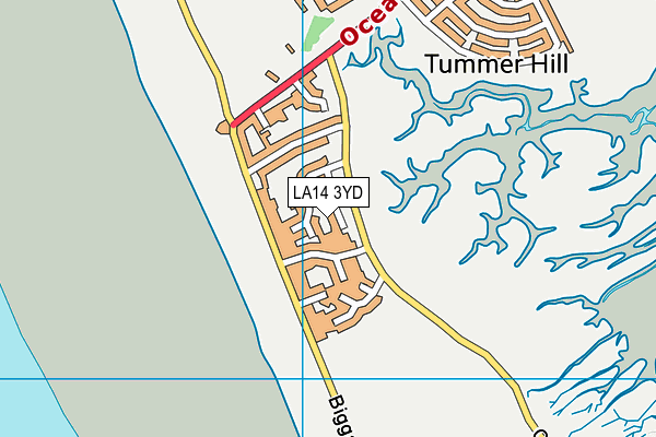LA14 3YD map - OS VectorMap District (Ordnance Survey) LA14 3YD map - OS VectorMap District (Ordnance Survey)