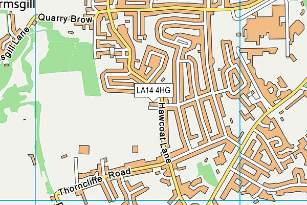 LA14 4HG map - OS VectorMap District (Ordnance Survey) LA14 4HG map - OS VectorMap District (Ordnance Survey)