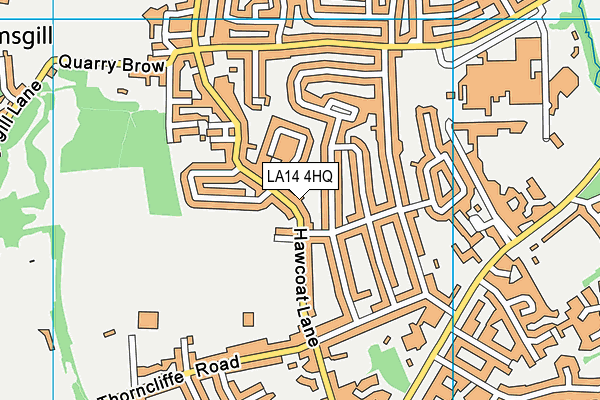 LA14 4HQ map - OS VectorMap District (Ordnance Survey) LA14 4HQ map - OS VectorMap District (Ordnance Survey)