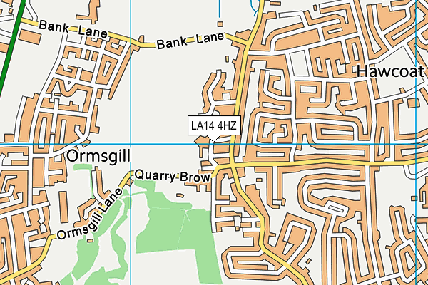 LA14 4HZ map - OS VectorMap District (Ordnance Survey) LA14 4HZ map - OS VectorMap District (Ordnance Survey)