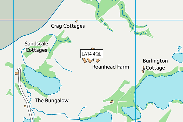 LA14 4QL map - OS VectorMap District (Ordnance Survey)