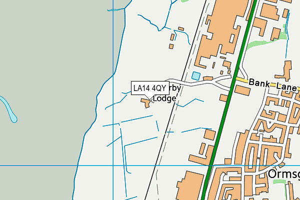 LA14 4QY map - OS VectorMap District (Ordnance Survey) LA14 4QY map - OS VectorMap District (Ordnance Survey)