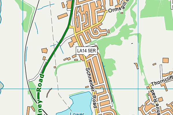 LA14 5ER map - OS VectorMap District (Ordnance Survey) LA14 5ER map - OS VectorMap District (Ordnance Survey)