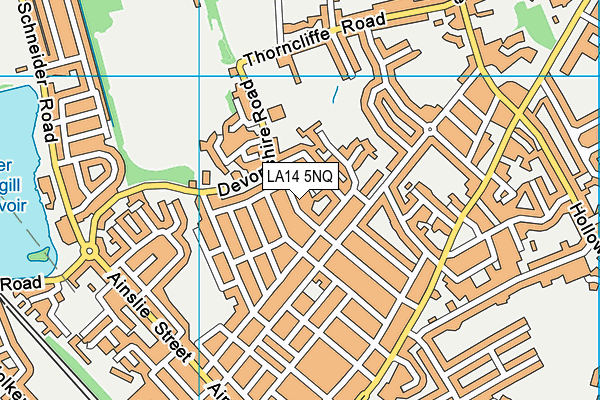LA14 5NQ map - OS VectorMap District (Ordnance Survey) LA14 5NQ map - OS VectorMap District (Ordnance Survey)