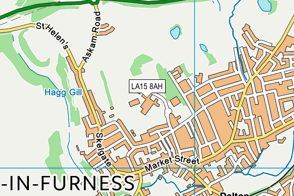LA15 8AH map - OS VectorMap District (Ordnance Survey) LA15 8AH map - OS VectorMap District (Ordnance Survey)