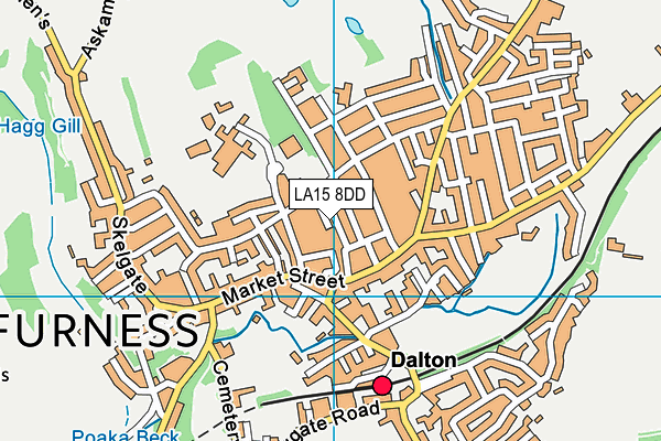 LA15 8DD map - OS VectorMap District (Ordnance Survey) LA15 8DD map - OS VectorMap District (Ordnance Survey)