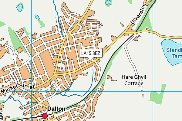 LA15 8EZ map - OS VectorMap District (Ordnance Survey) LA15 8EZ map - OS VectorMap District (Ordnance Survey)
