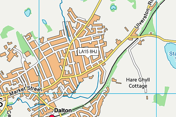 LA15 8HJ map - OS VectorMap District (Ordnance Survey) LA15 8HJ map - OS VectorMap District (Ordnance Survey)