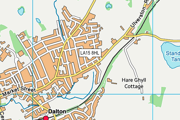 LA15 8HL map - OS VectorMap District (Ordnance Survey) LA15 8HL map - OS VectorMap District (Ordnance Survey)