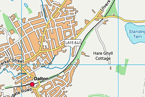 LA15 8JJ map - OS VectorMap District (Ordnance Survey)