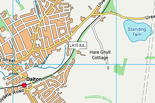 LA15 8JL map - OS VectorMap District (Ordnance Survey)