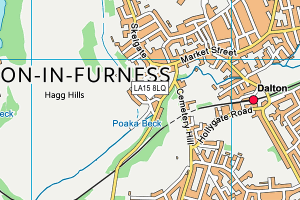 LA15 8LQ map - OS VectorMap District (Ordnance Survey) LA15 8LQ map - OS VectorMap District (Ordnance Survey)