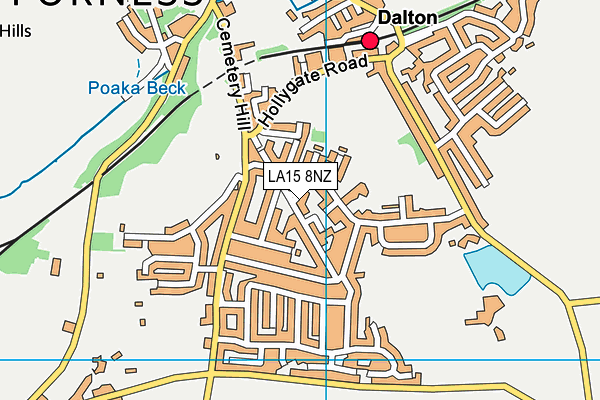 LA15 8NZ map - OS VectorMap District (Ordnance Survey)
