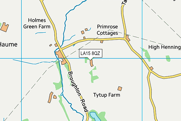 LA15 8QZ map - OS VectorMap District (Ordnance Survey) LA15 8QZ map - OS VectorMap District (Ordnance Survey)