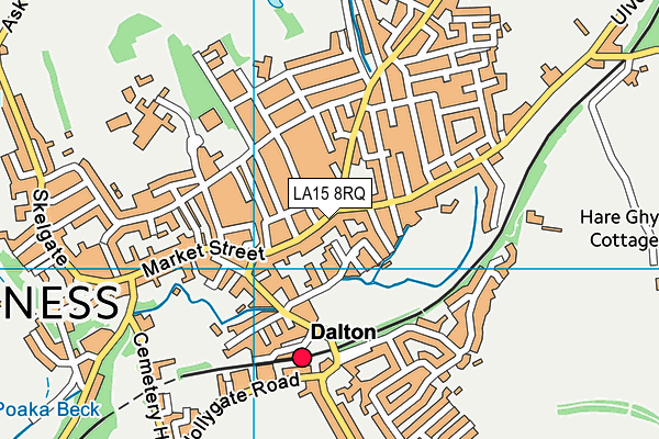 LA15 8RQ map - OS VectorMap District (Ordnance Survey)