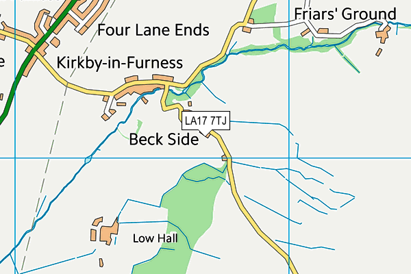 LA17 7TJ map - OS VectorMap District (Ordnance Survey)