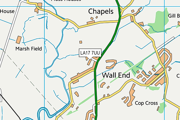 LA17 7UU map - OS VectorMap District (Ordnance Survey) LA17 7UU map - OS VectorMap District (Ordnance Survey)