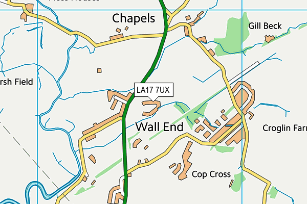 LA17 7UX map - OS VectorMap District (Ordnance Survey) LA17 7UX map - OS VectorMap District (Ordnance Survey)