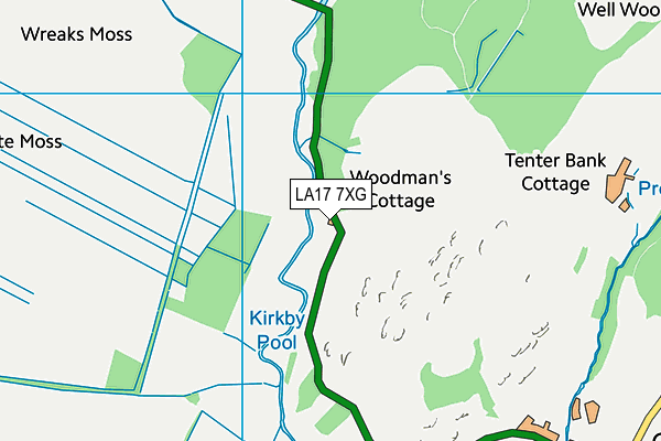 LA17 7XG map - OS VectorMap District (Ordnance Survey) LA17 7XG map - OS VectorMap District (Ordnance Survey)
