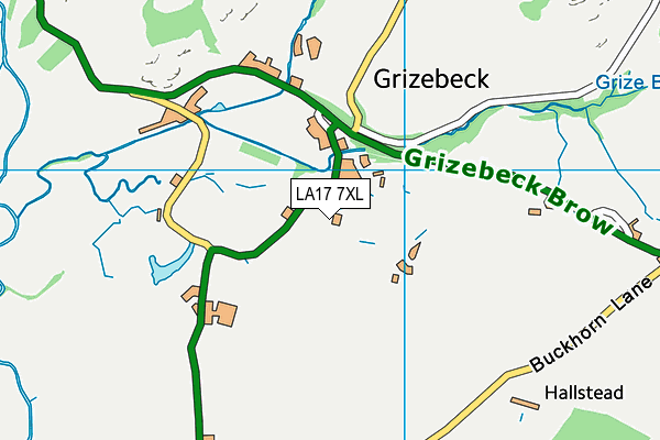 LA17 7XL map - OS VectorMap District (Ordnance Survey) LA17 7XL map - OS VectorMap District (Ordnance Survey)