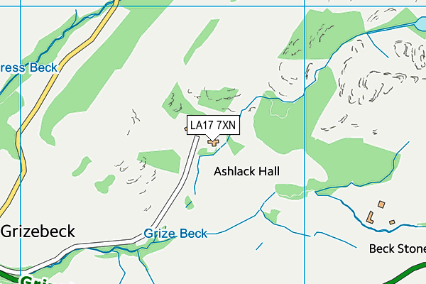 LA17 7XN map - OS VectorMap District (Ordnance Survey) LA17 7XN map - OS VectorMap District (Ordnance Survey)