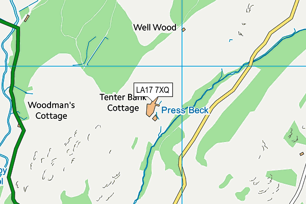 LA17 7XQ map - OS VectorMap District (Ordnance Survey) LA17 7XQ map - OS VectorMap District (Ordnance Survey)