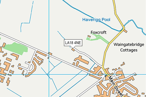 LA18 4NE map - OS VectorMap District (Ordnance Survey) LA18 4NE map - OS VectorMap District (Ordnance Survey)