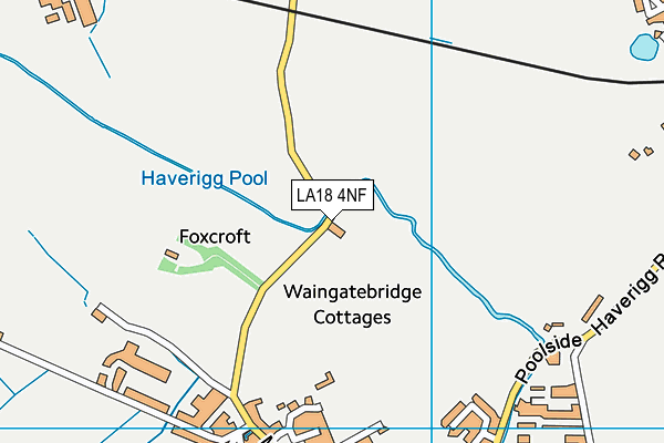 LA18 4NF map - OS VectorMap District (Ordnance Survey) LA18 4NF map - OS VectorMap District (Ordnance Survey)