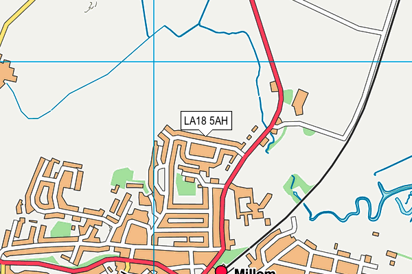 LA18 5AH map - OS VectorMap District (Ordnance Survey) LA18 5AH map - OS VectorMap District (Ordnance Survey)