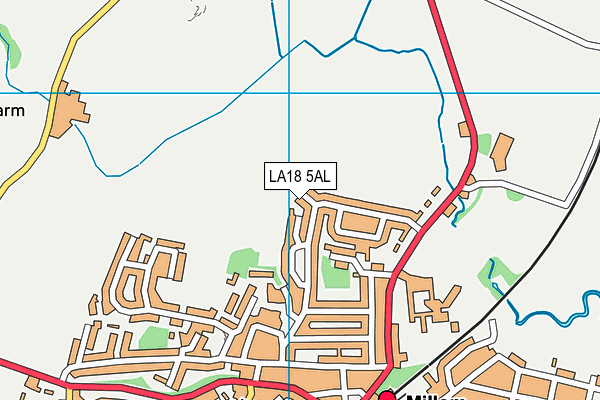 LA18 5AL map - OS VectorMap District (Ordnance Survey) LA18 5AL map - OS VectorMap District (Ordnance Survey)